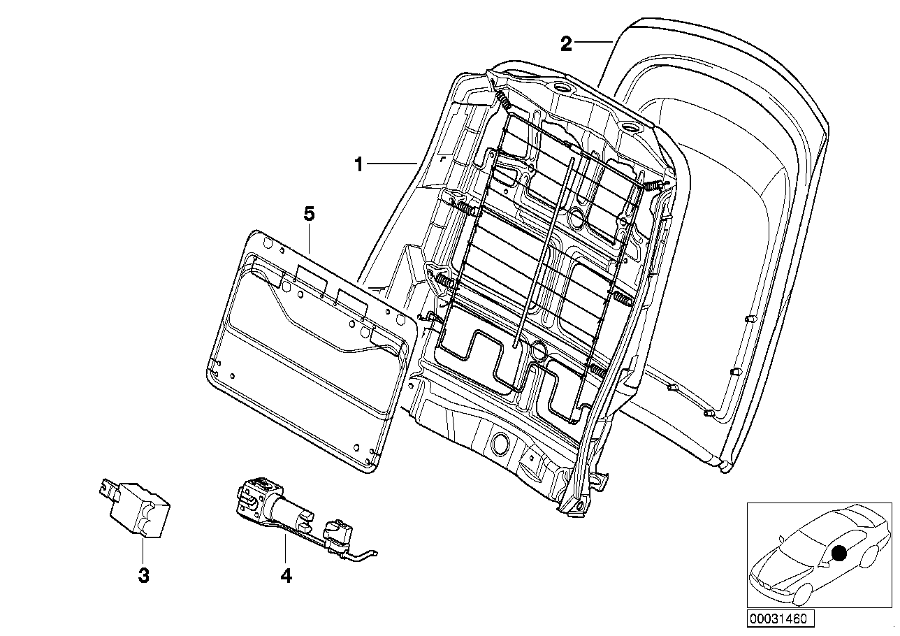 BMW Lordosenpumpe E46 E53 52108099008