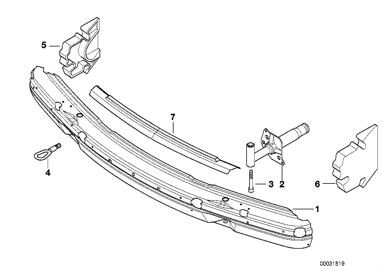 BMW Träger E38 51118125306