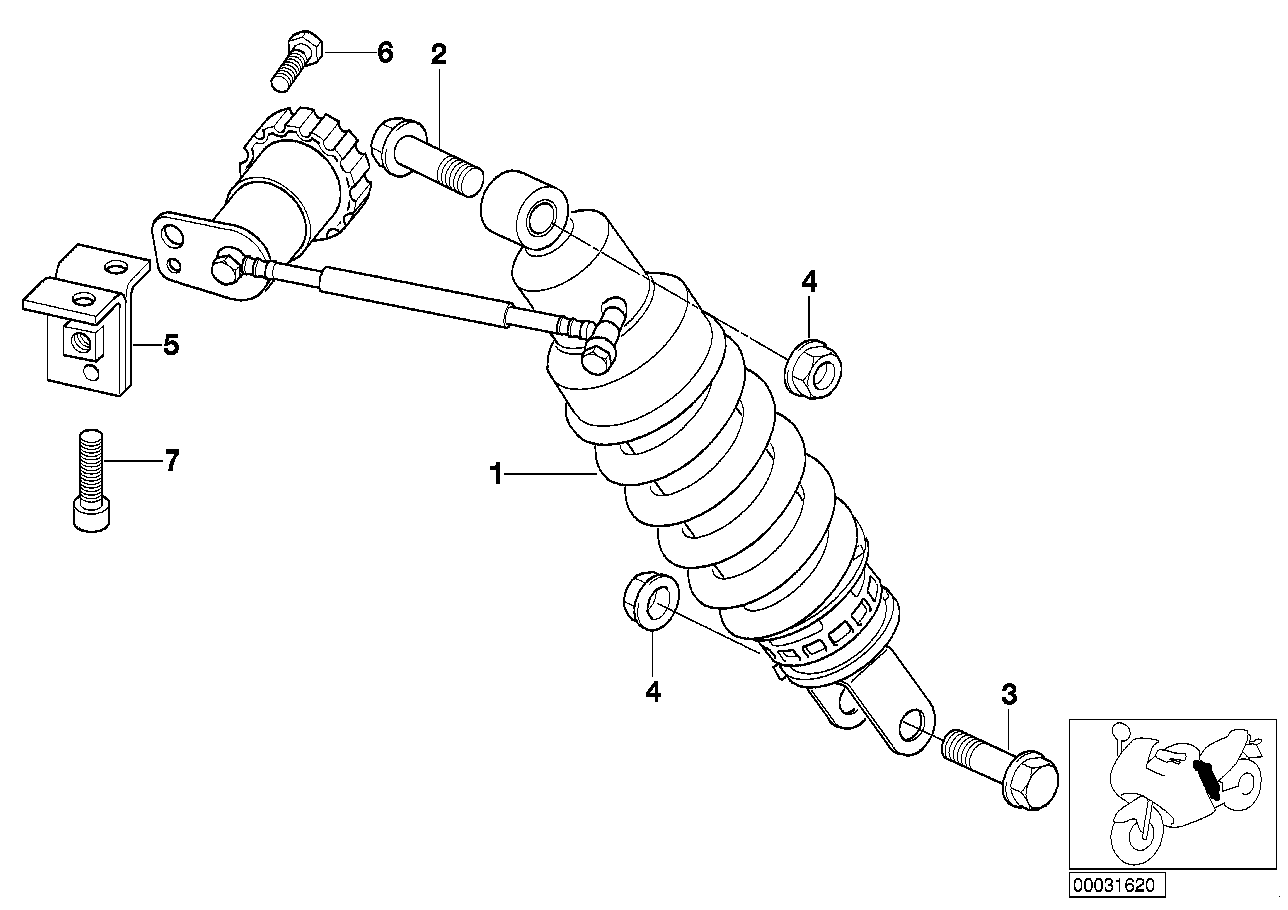 BMW Zylinderschraube 07119902635
