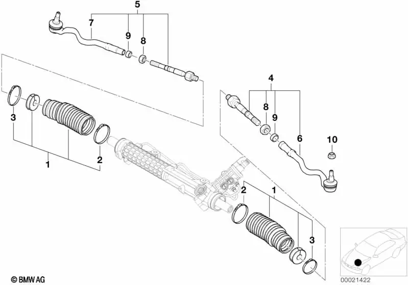 BMW Spurstange rechts 32211095956 - Bildposition 05