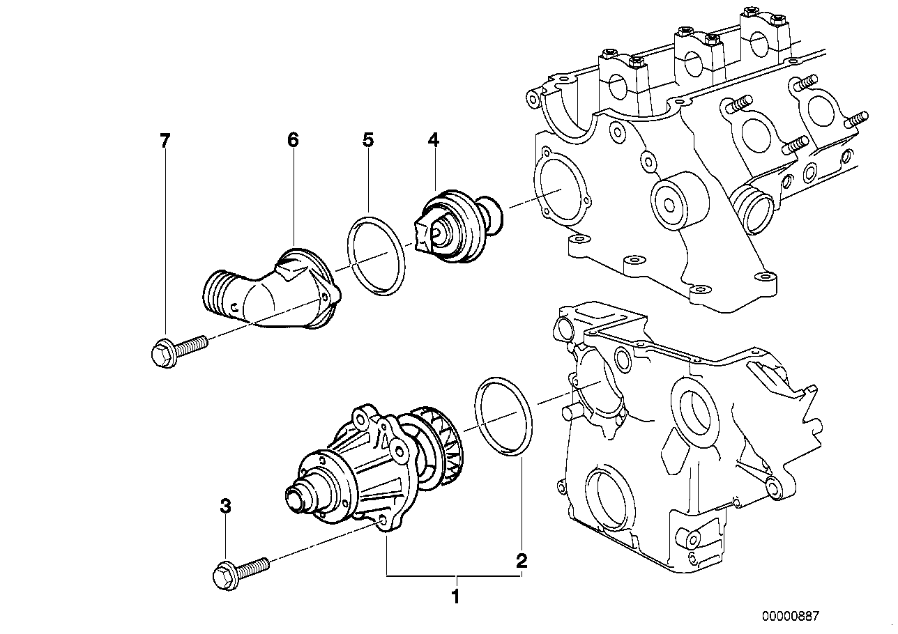 BMW Thermostat E34 E36 E38 E39 11532246199
