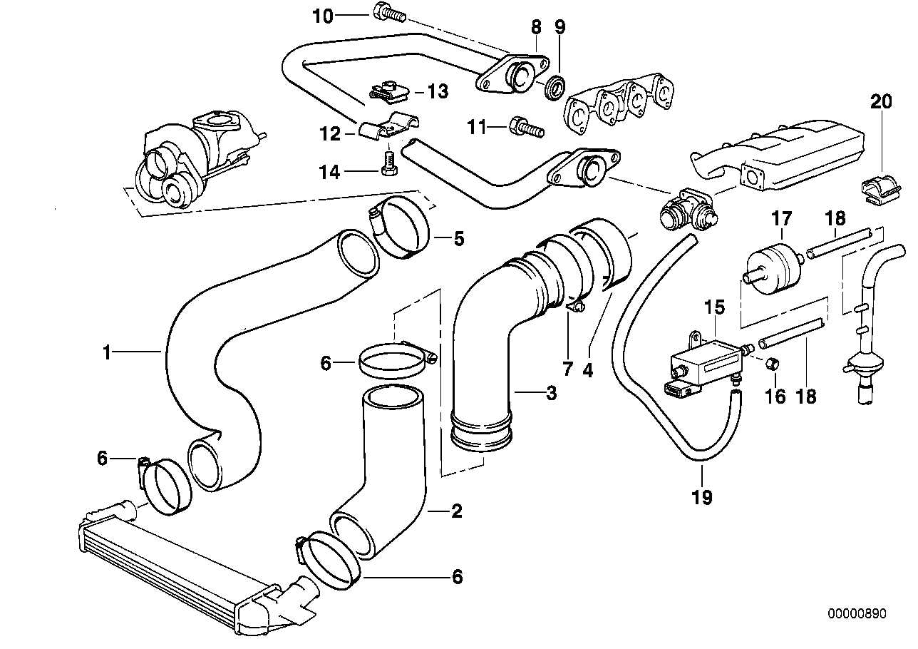 BMW Sechskantschraube E34 E36 E38 E39 11712244540