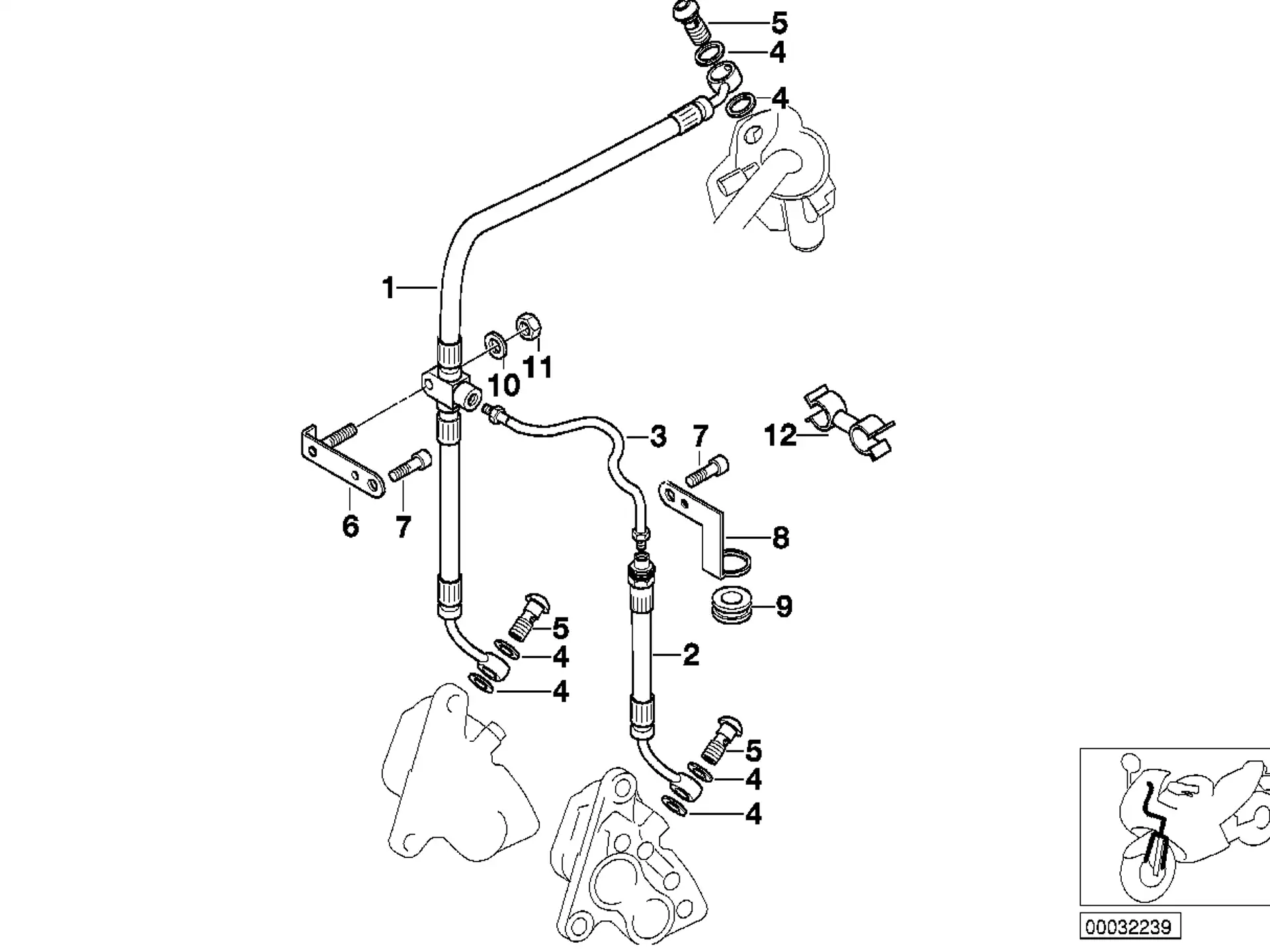 BMW Tülle R60 R75 R90 R90S K30 K41 R21 R22 R28 34321233159