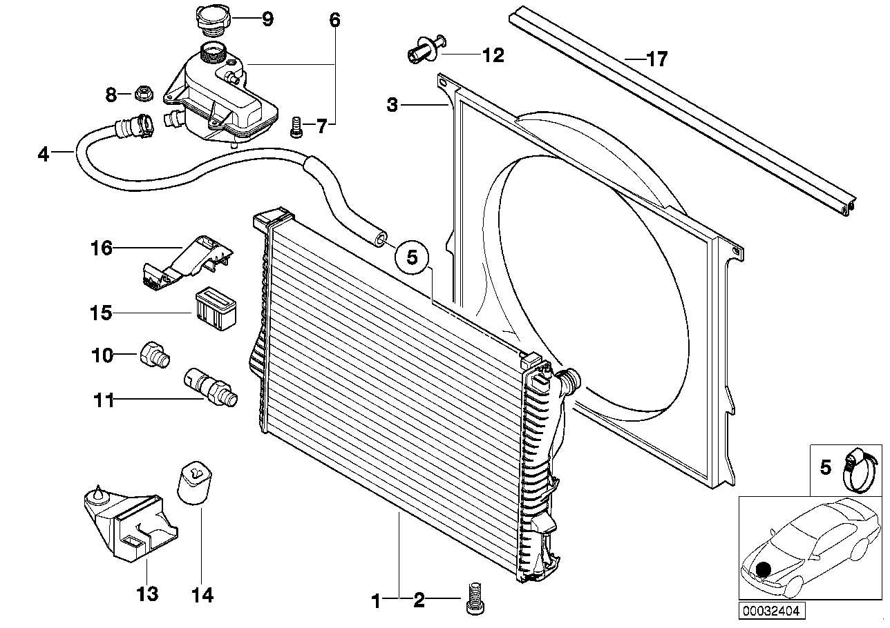 BMW Ausgleichsbehälter E53 17107514964 - Bildposition 06