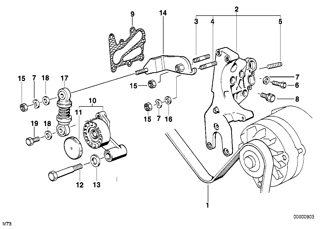BMW Keilrippenriemen E38 11287512972
