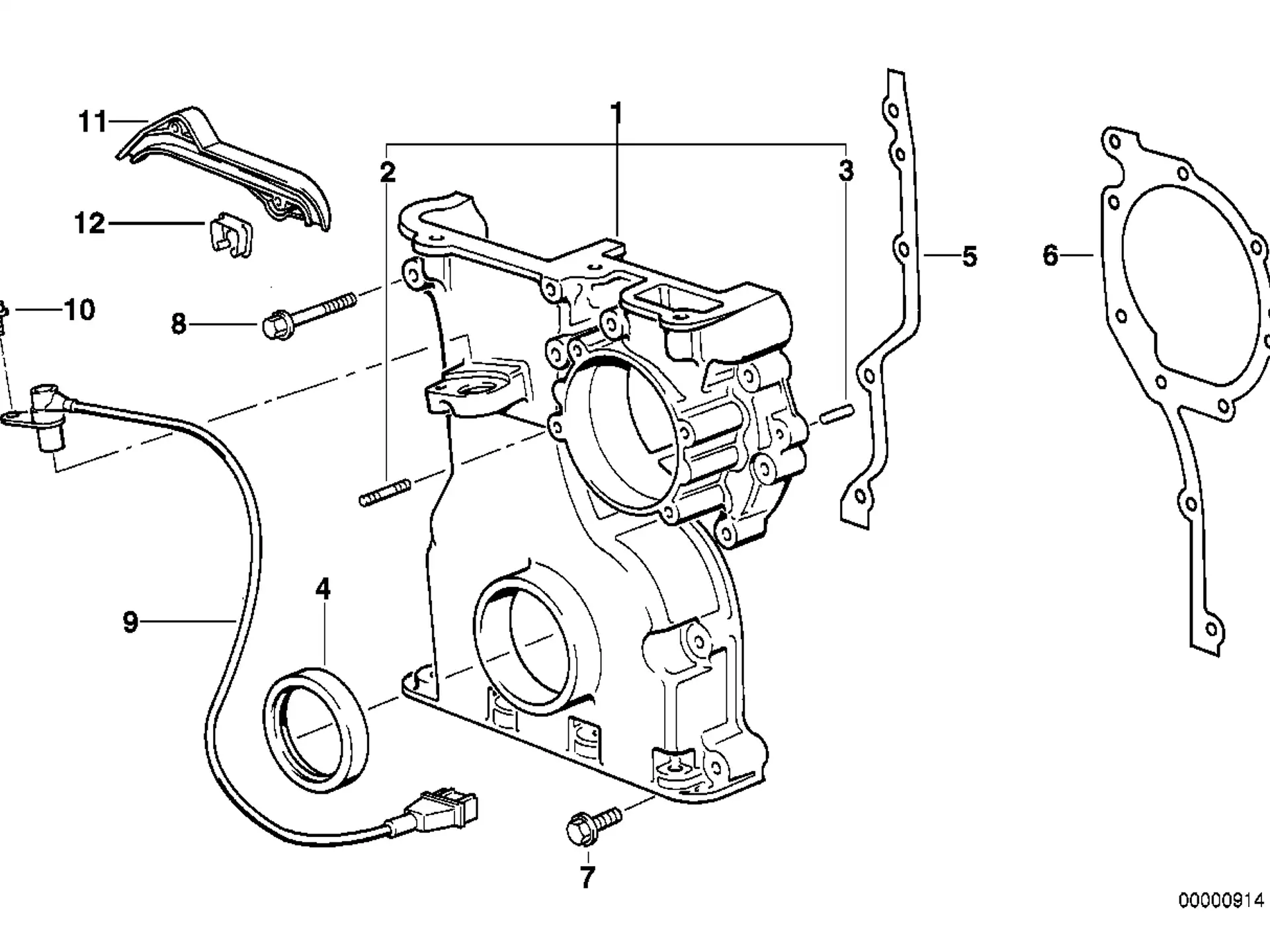 BMW Sechskantschraube mit Scheibe E36 E38 E39 E46 E53 E60 E61 E65 E66 E83 E85 07119900486
