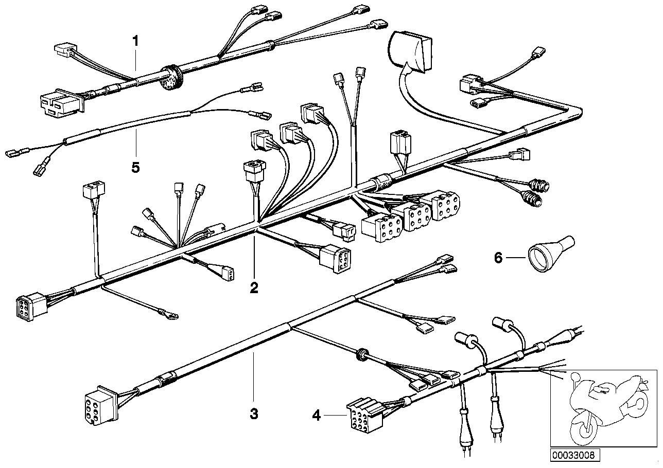 BMW Kabelsatz Doppelhorn 61121244540