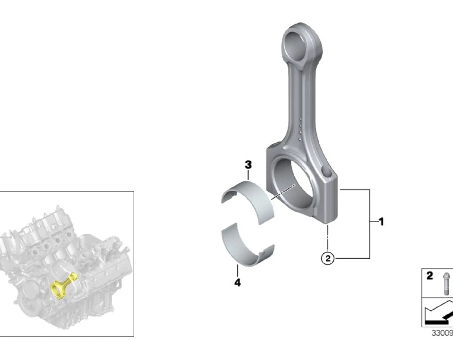 BMW Pleuelschraube E70 E71 E72 F01 F02 F04 F06 F07 F10 F11 F12 F13 F15 F16 F85 F86 F90 F91 F92 F93 F95 F96 F97 F98 G05 G06 G07 G11 G12 G14 G15 G16 G30 11247845511