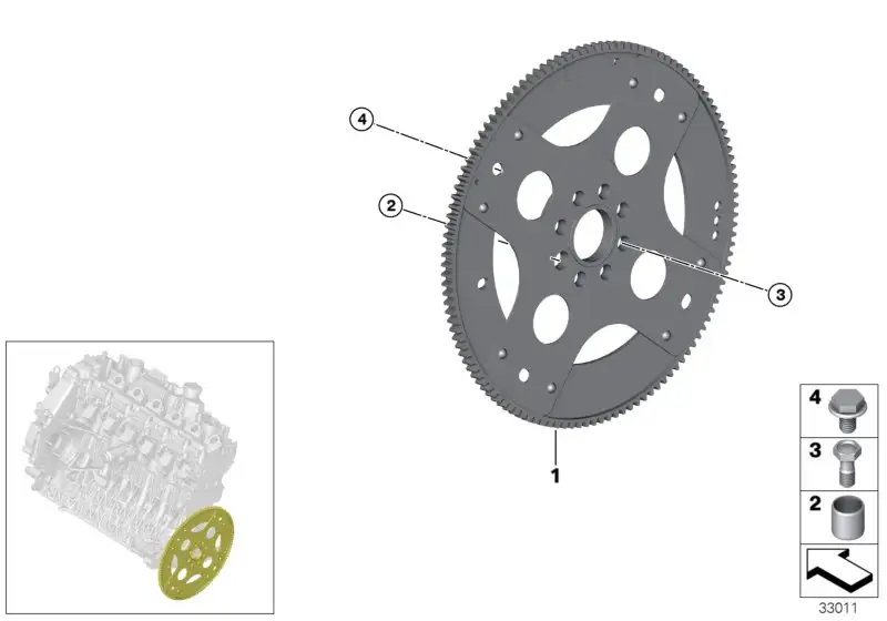 BMW Schwungrad Automatik E53 E60 E61 E63 E64 E65 E66 E70 E71 E83