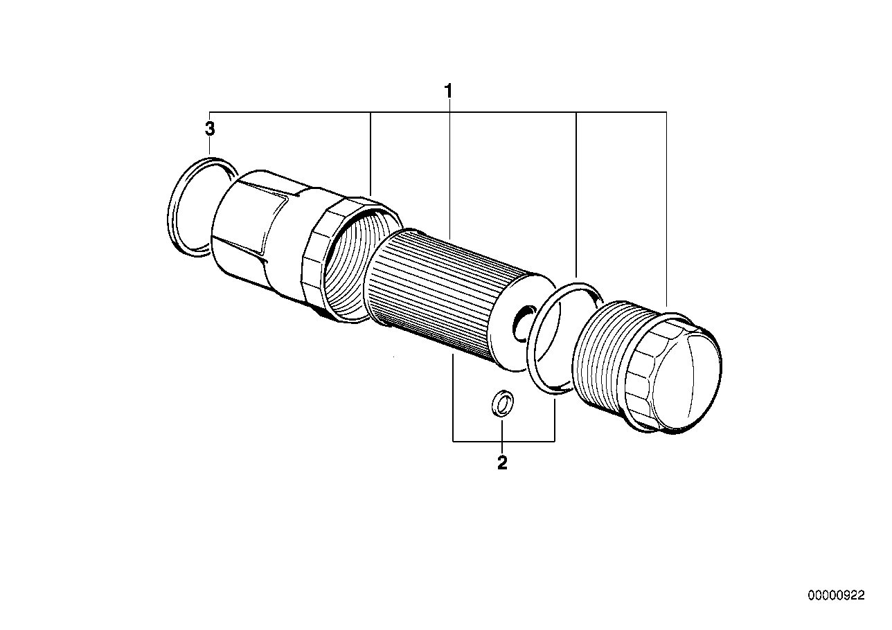 BMW Satz Ölfiltereinsatz E12 E21 E28 E30 E34 11421744586 - 3er, Z