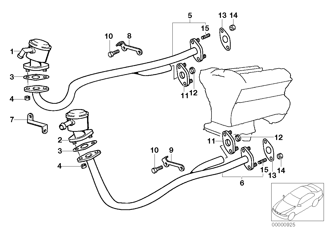 BMW Sperrventil 11721704257 - Bildposition 01