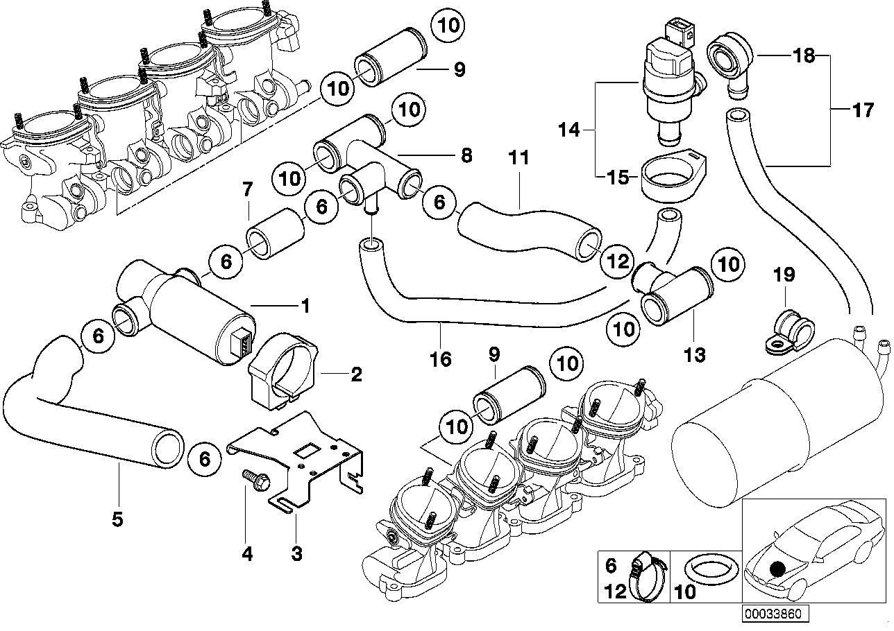 BMW Schlauchkrümmer E39 E52 13411406829