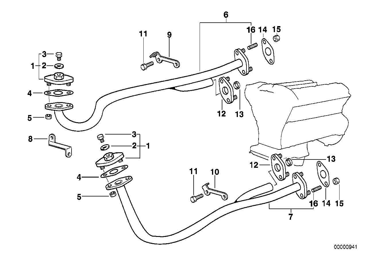 BMW Flansch 11721745101 - Bildposition 01