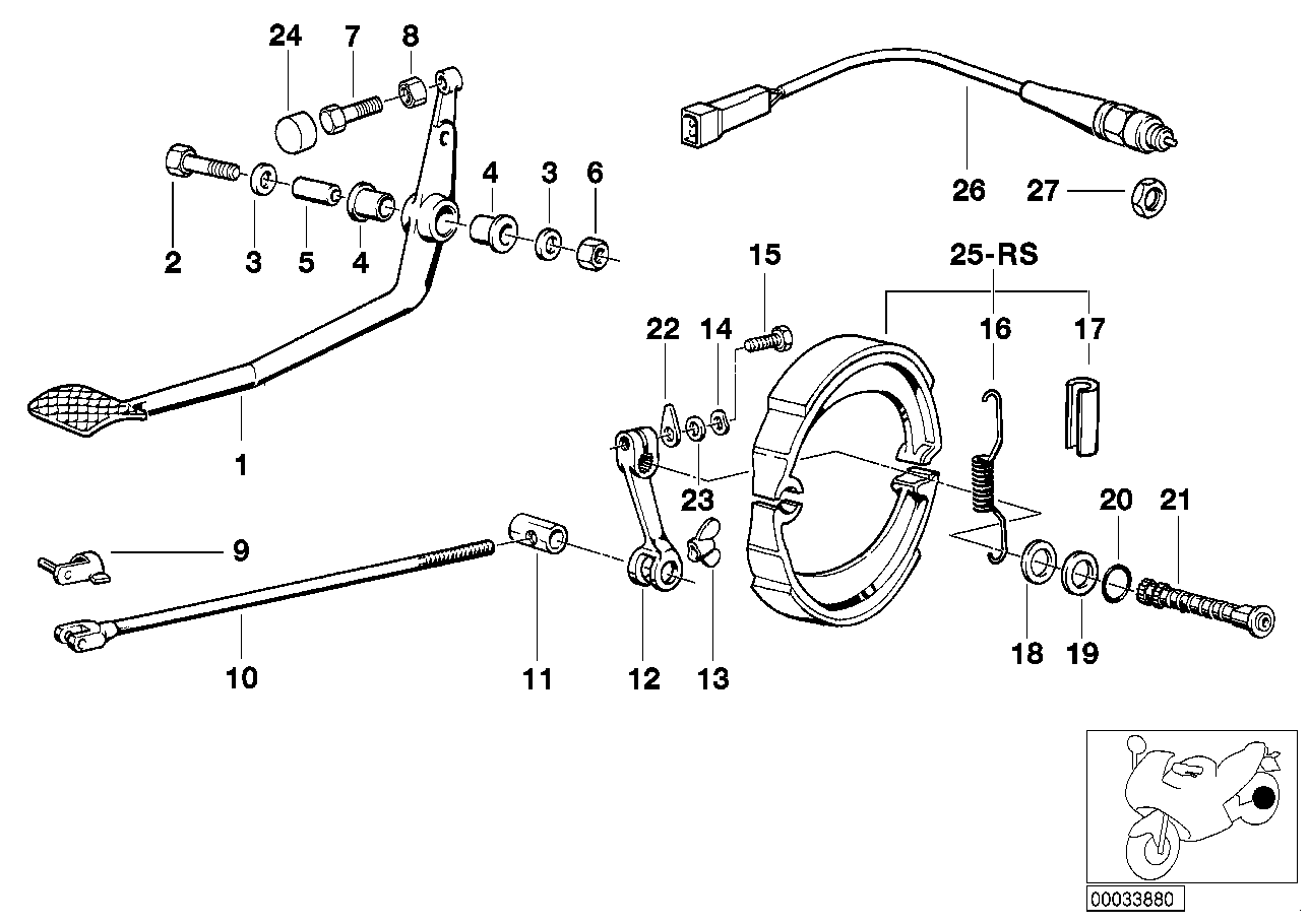 BMW Bremshebel 35211452037 - 2478, 2472 /