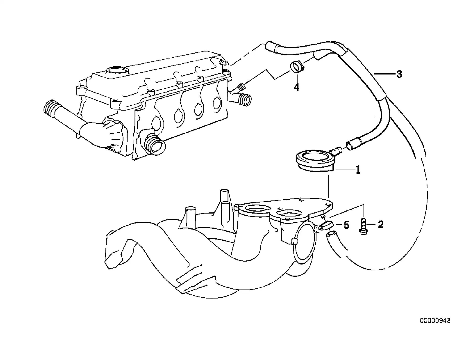BMW Kurbelgehäuseentlüftungsventil E34 E36 E46 11157501567