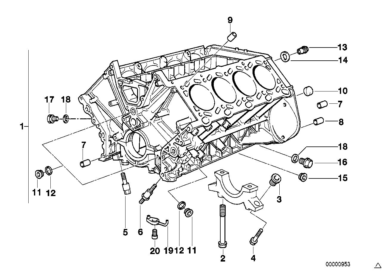 BMW Distanzbuchse E31 E32 E34 E38 E39 E52 E53 E60 E61 E63 E64 E65
