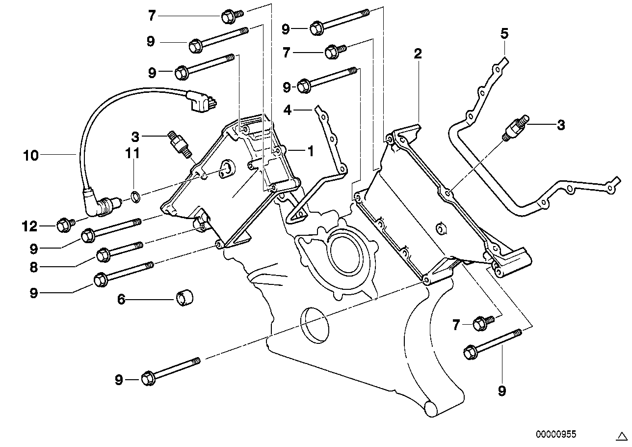 BMW Sechskantschraube mit Scheibe E31 E38 E39 E52 E53 11141438558