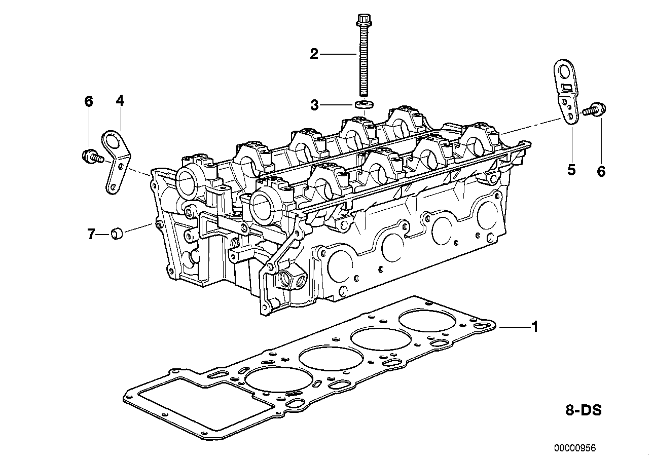 BMW Zylinderkopfdichtung asbestfrei E31 E32 E34 E38 11121736315 -