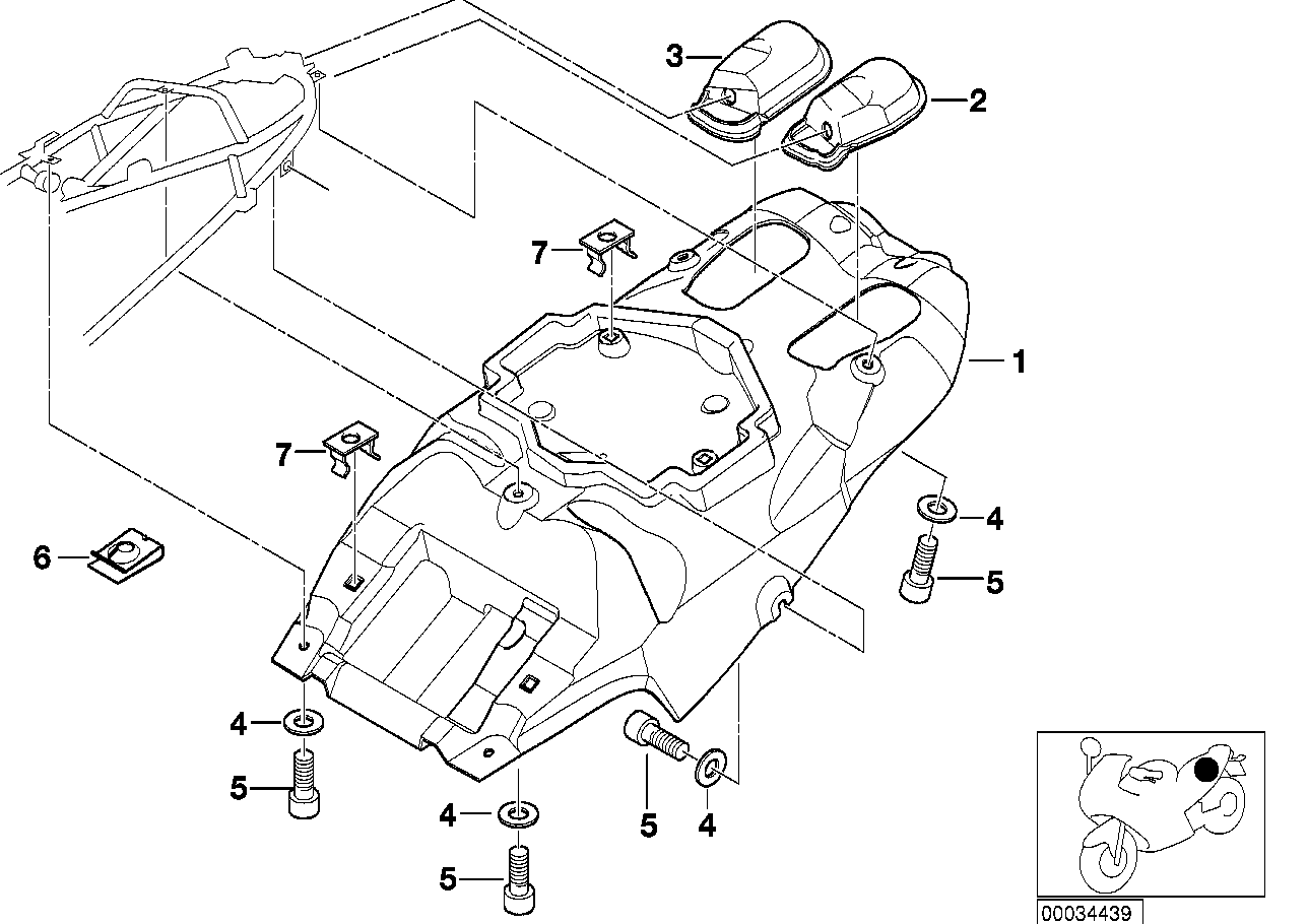 BMW Tülle links 52532328591