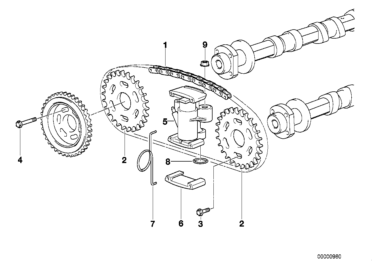 BMW Steuerkette E31 E38 E39 E53 11311747437