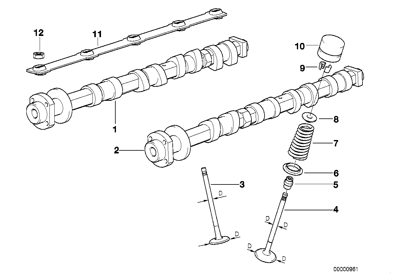 BMW Tassenstössel hydraulisch E31 E38 E39 E53 11321440256 - 5er E