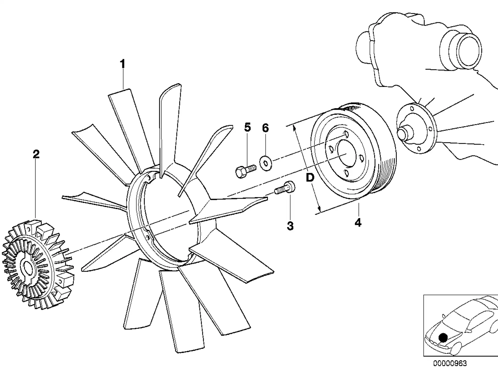 BMW Riemenscheibe E31 E32 E34 E38 11511733429