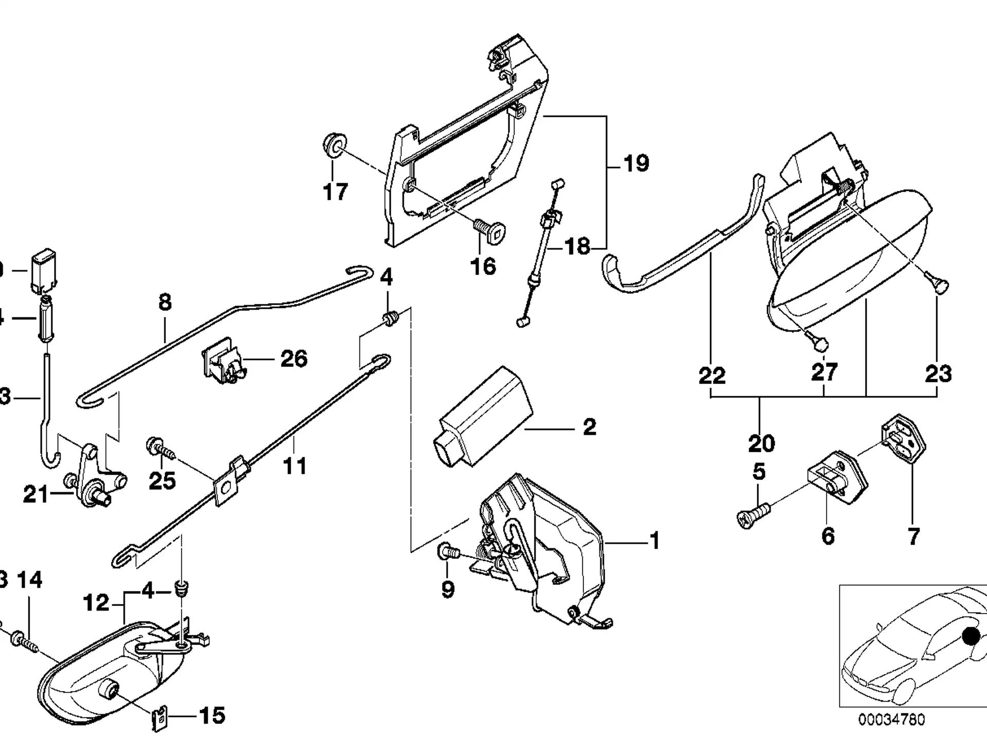 BMW Anschlagpuffer E36 E38 E39 E46 E53 E61 E64 E85 E86 E87 F07 F12 K54 51211970863