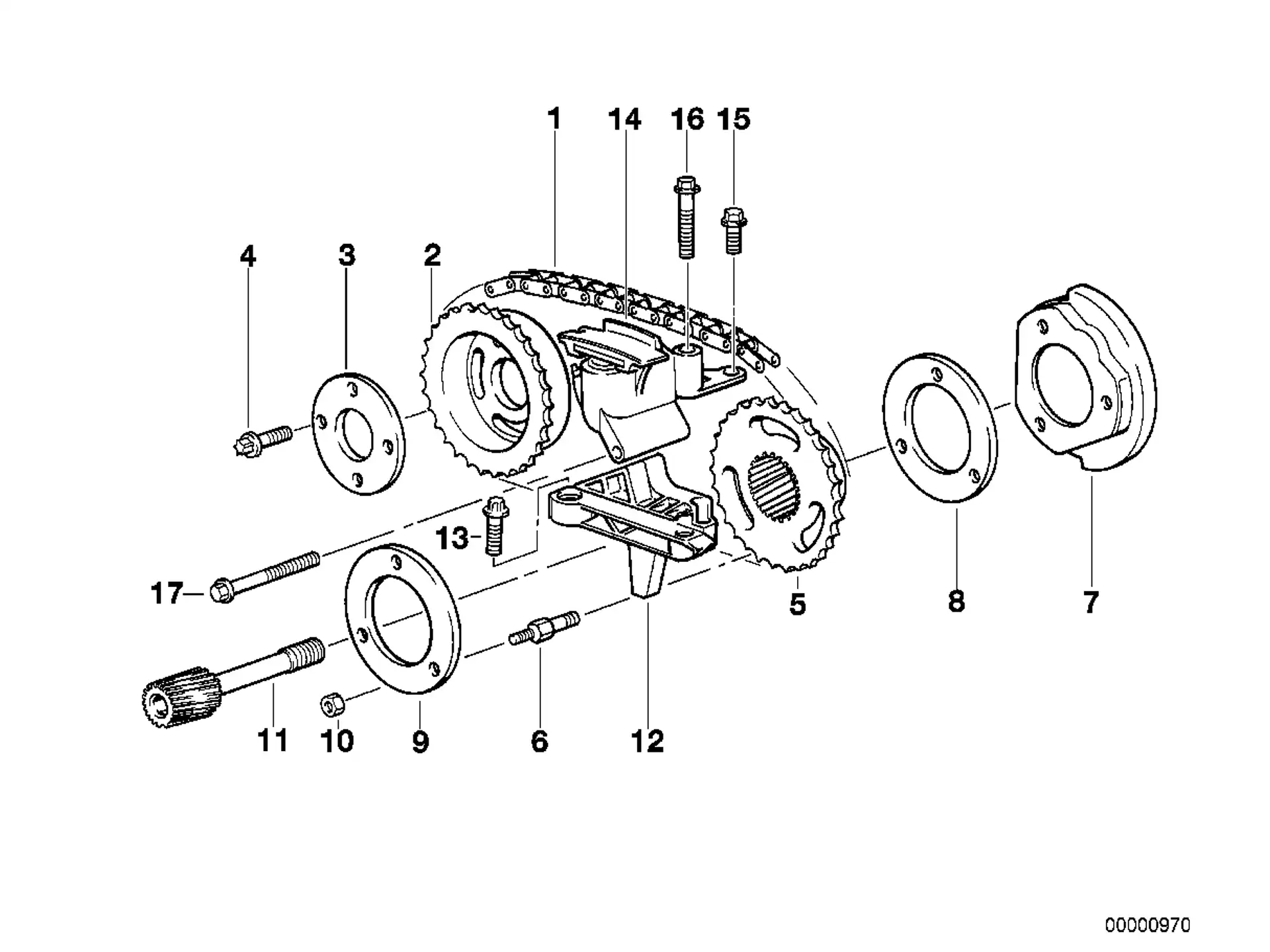 BMW Führungsschiene E34 E36 E38 E39 E46 E53 E60 E61 E65 E66 E83 E85 11311722651