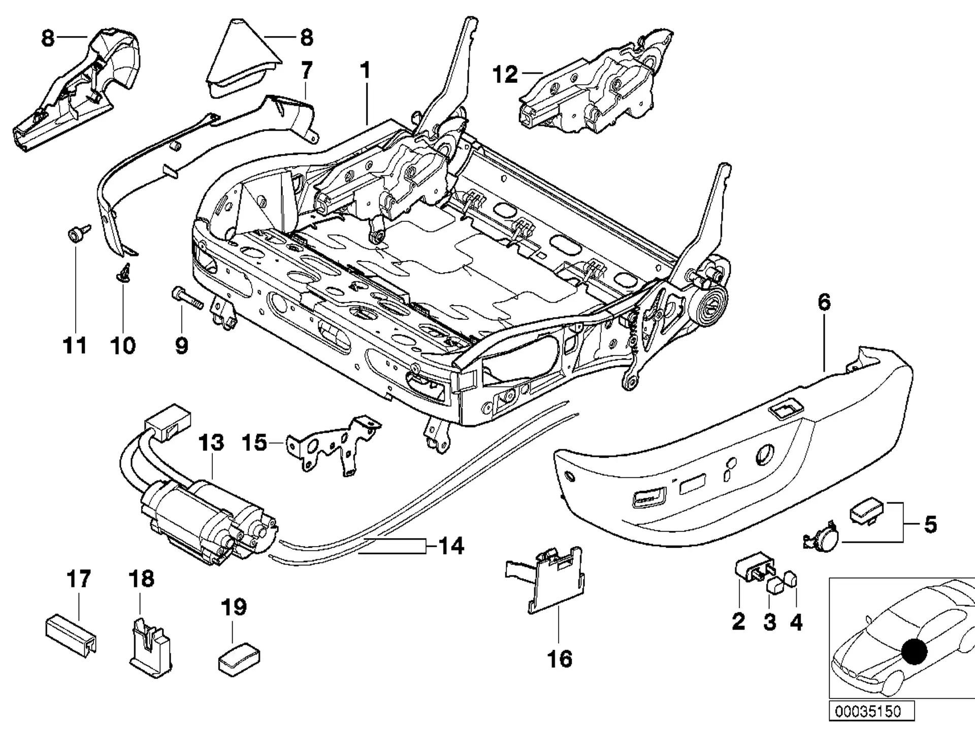BMW Abdeckung aussen 52107058008