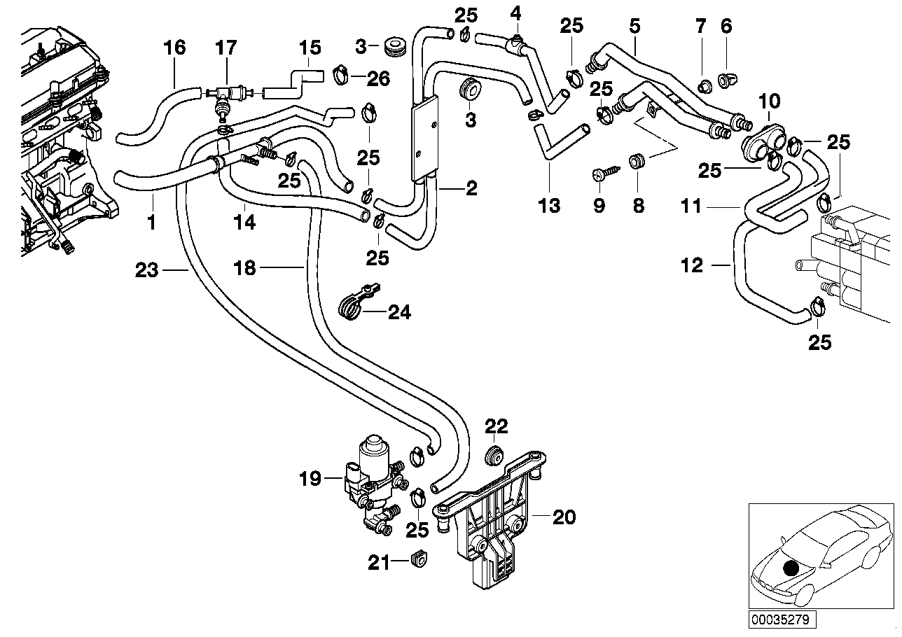 BMW Doppelrückschlagventil E38 E39 64128379872