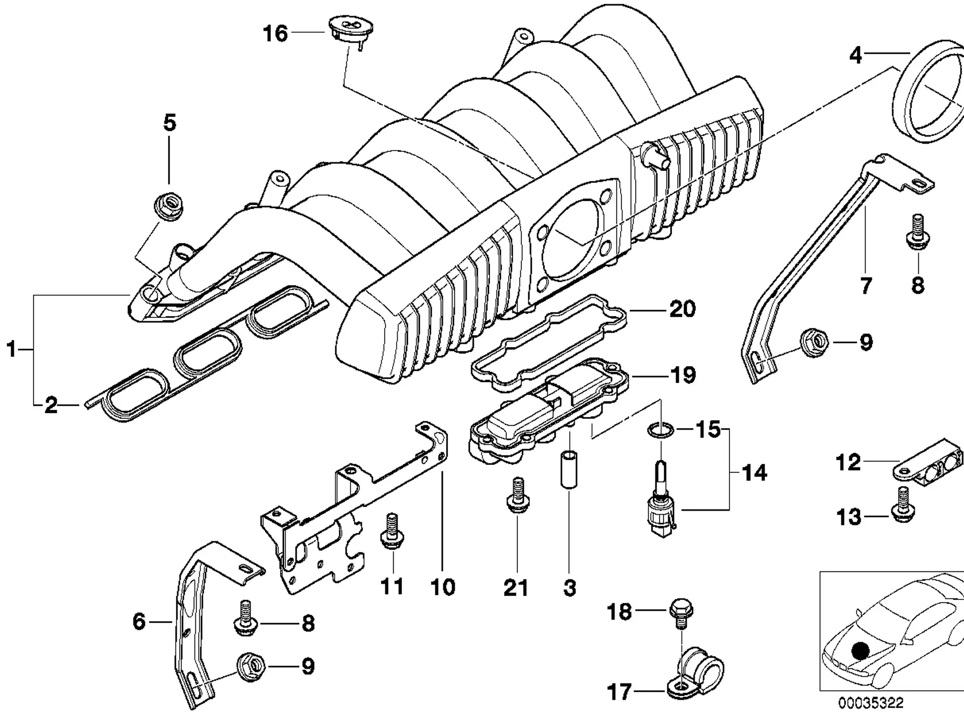 BMW Deckel E36 E38 E39 11611703778