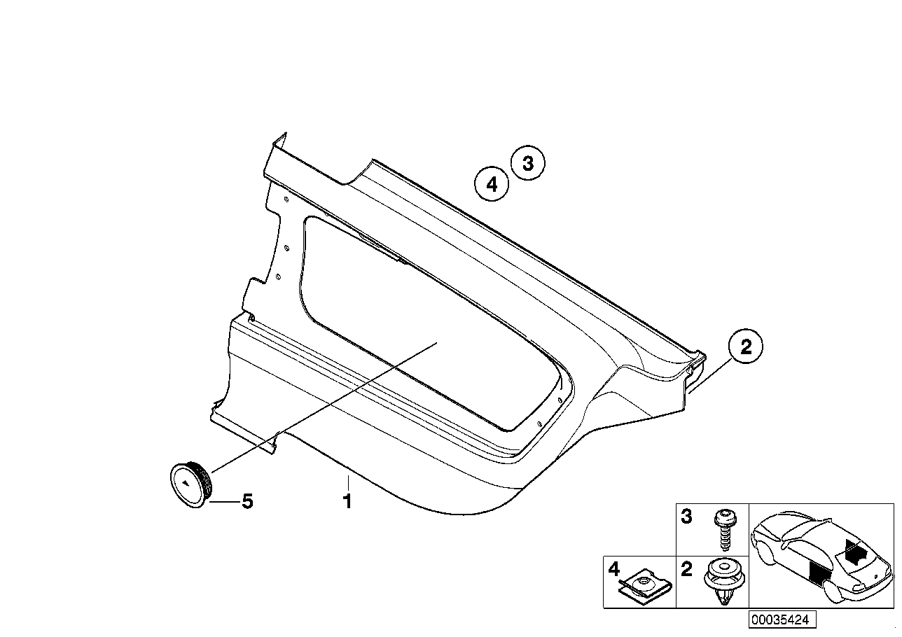 BMW Lautsprecherblende E46 65138376199