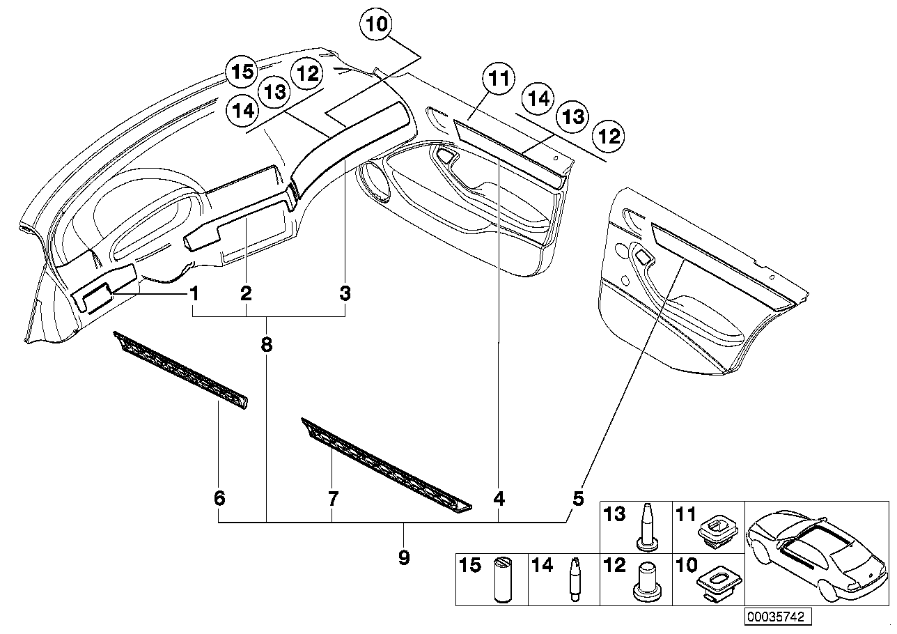 BMW Gewindebuchse E46 51418233225 - Bildposition 15