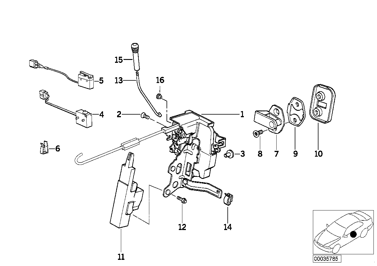 BMW Mikroschalter Scheibensenkung E31 61311392192