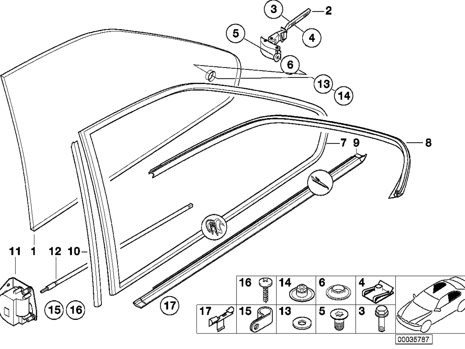 BMW Abdeckung links E36 51368119963