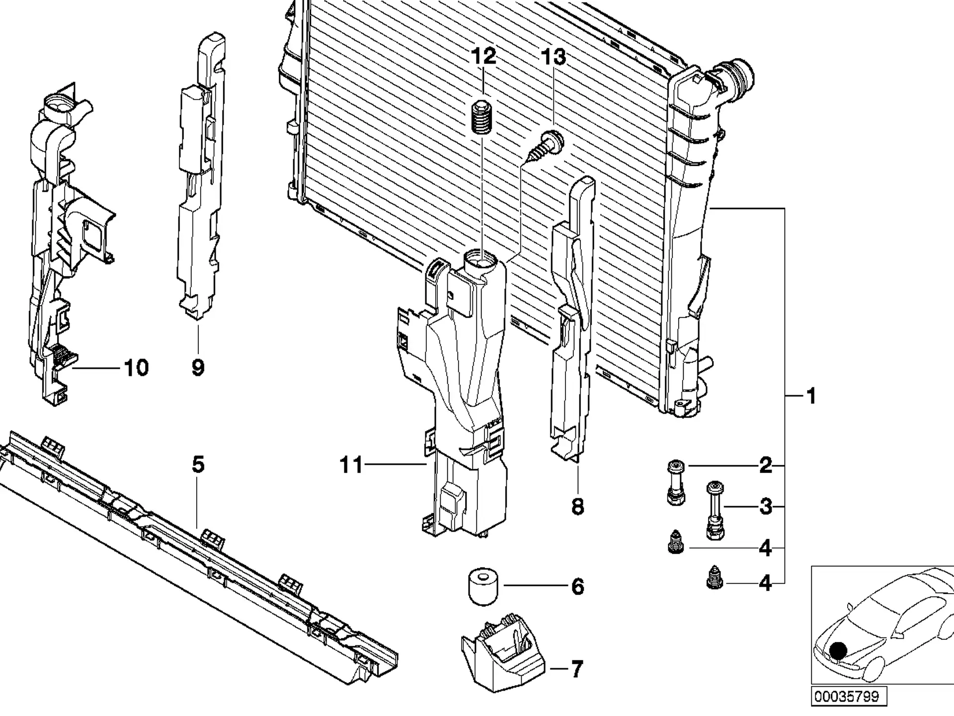 BMW Ablassschraube Kühler E46 E83 E85 E86 17111437361