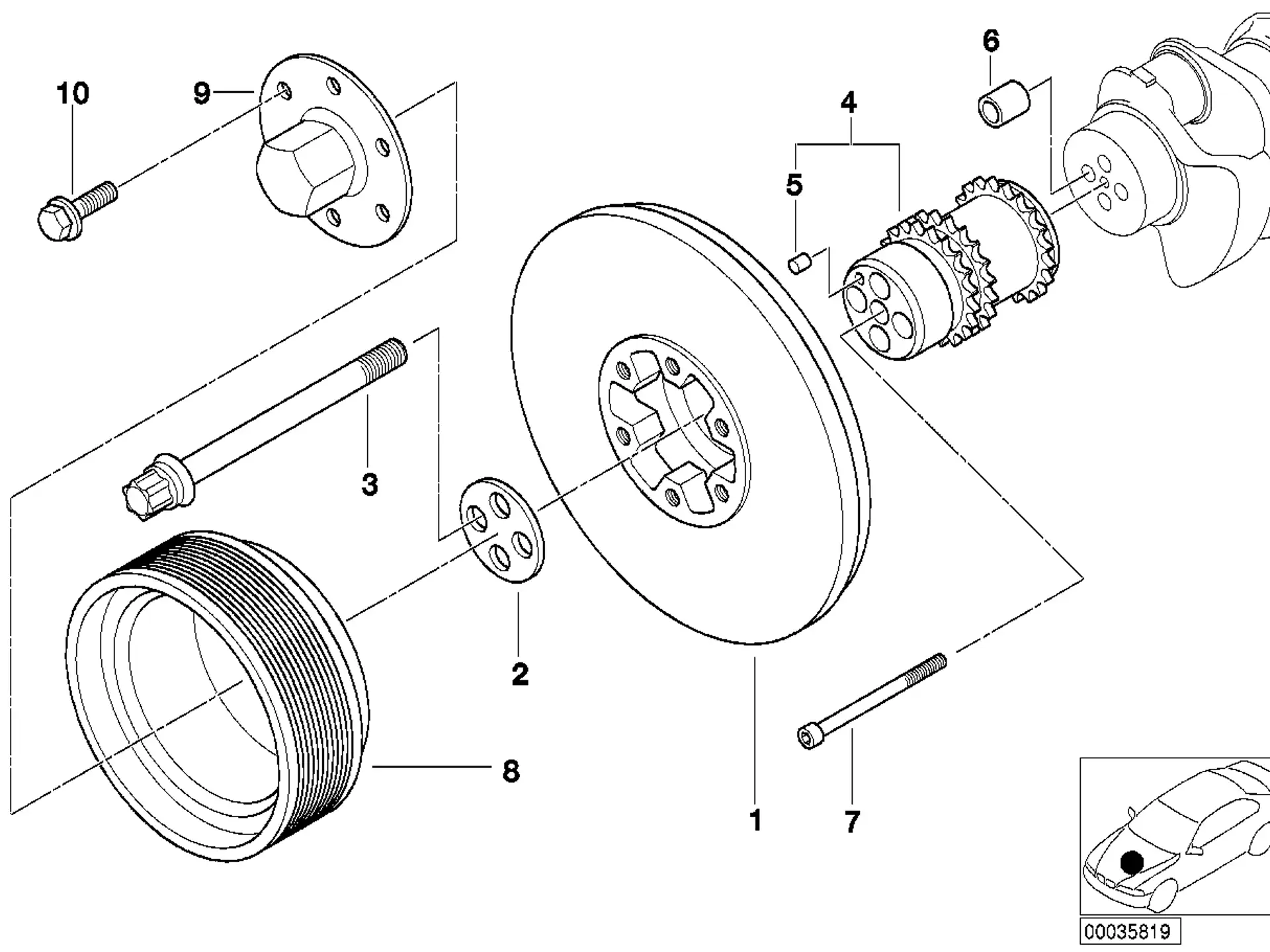 BMW Torxschraube E39 E52 11231402618