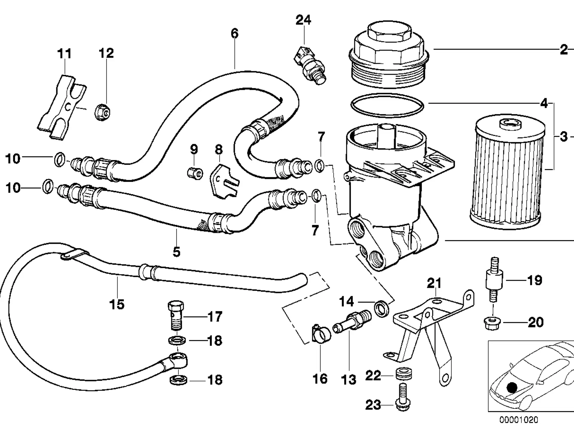 BMW O-Ring E23 E31 E32 E38 E39 E52 E53 11421702916