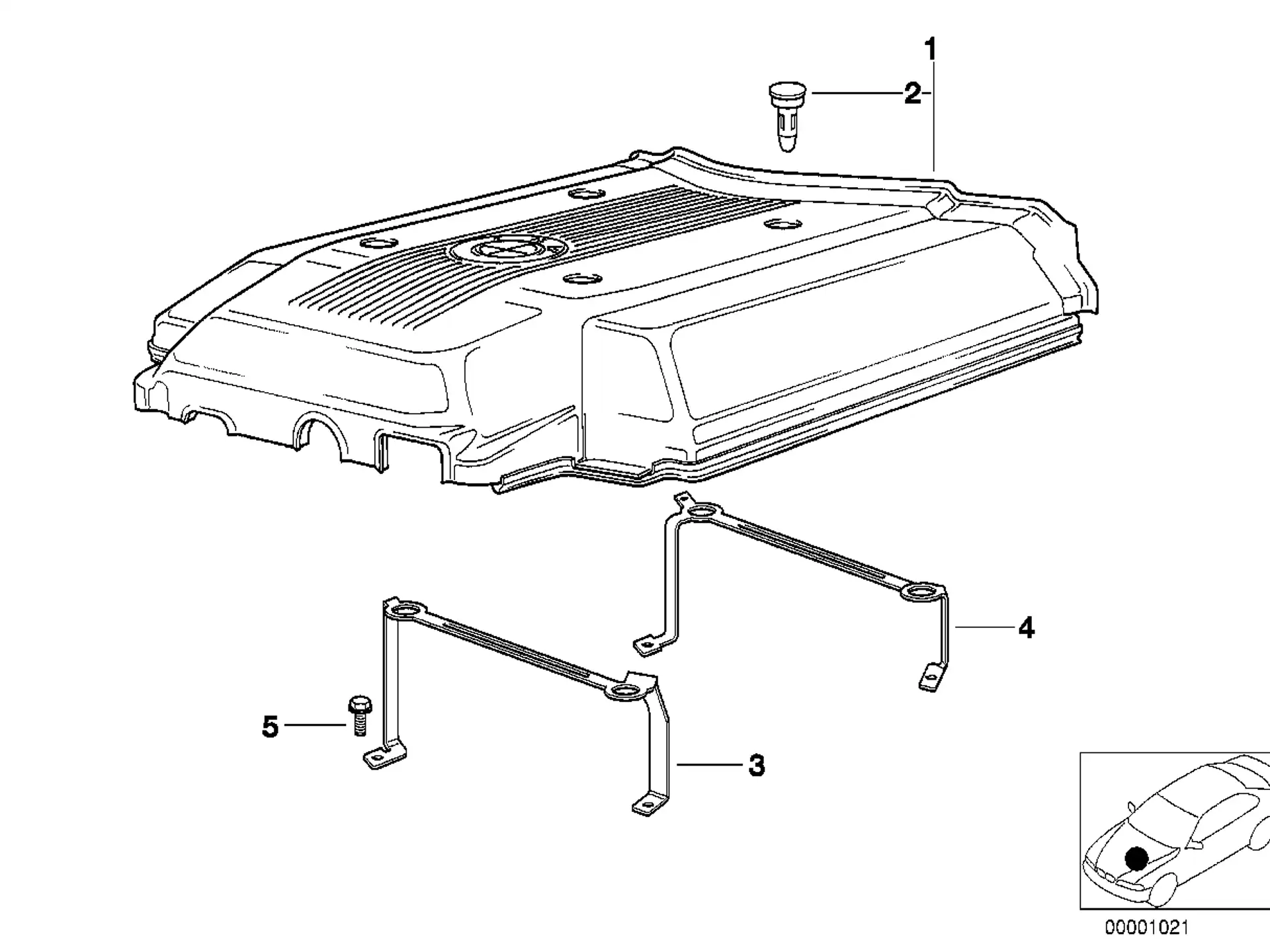 BMW Verschluss E38 E39 11611742968