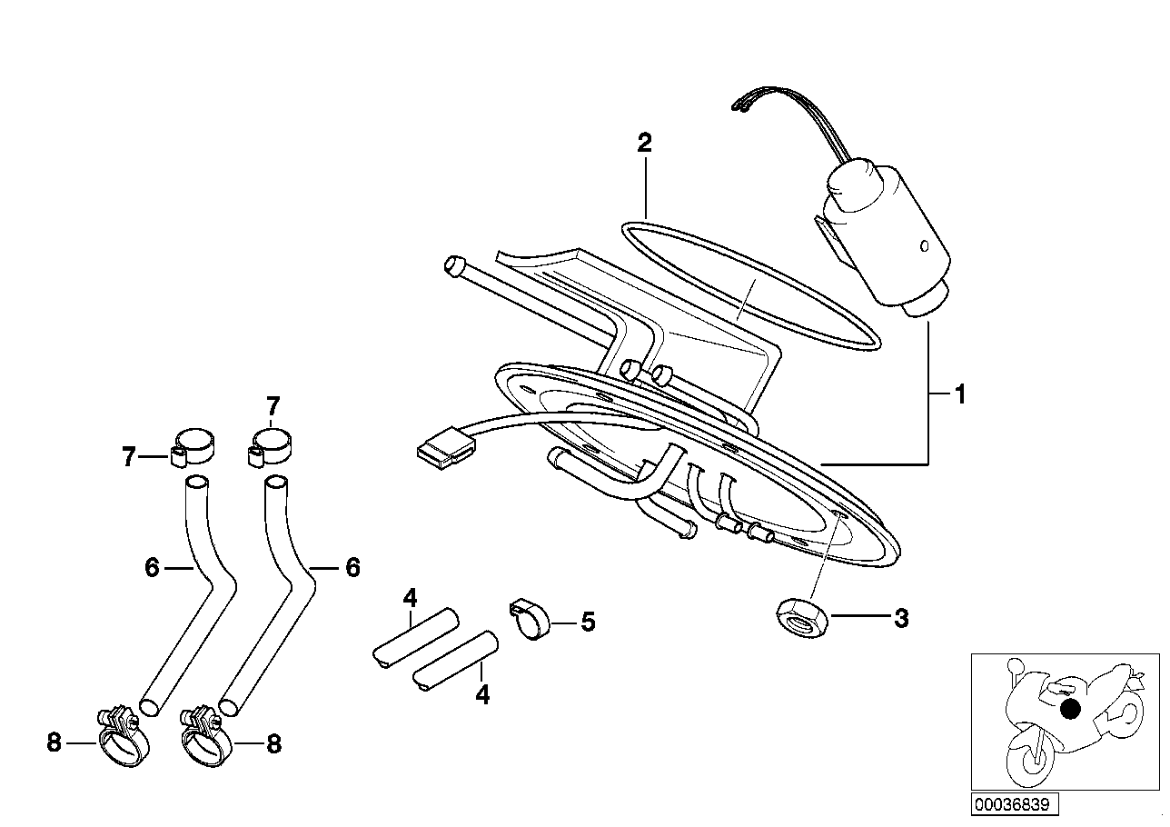 BMW Kraftstoffschlauch Rücklauf K30 13711342368