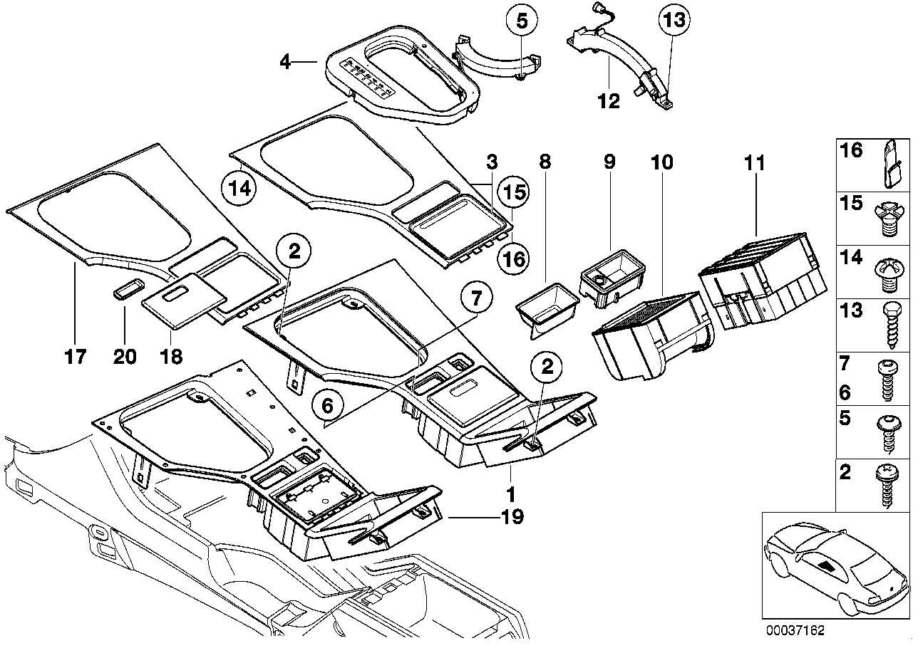 BMW Linsenschraube E30 E21 E23 E39 07119907600 - Bildposition 14