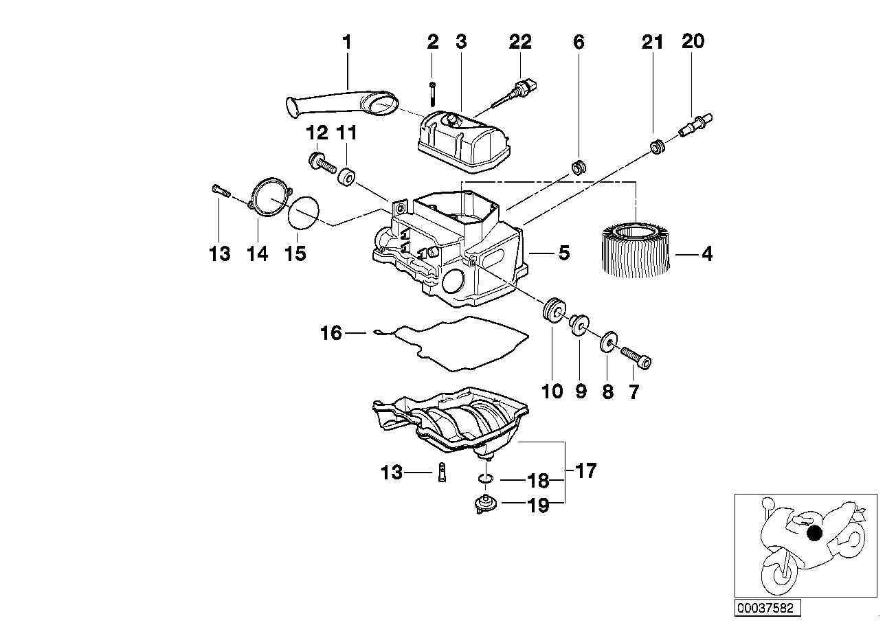 BMW Luftfilter K30 13721342355