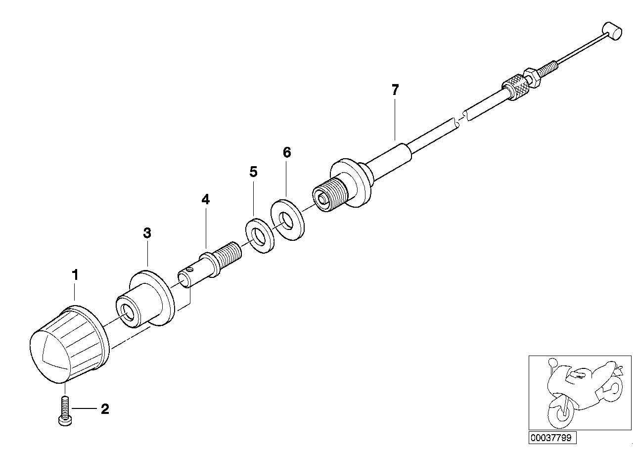BMW Seilzug 63122306995