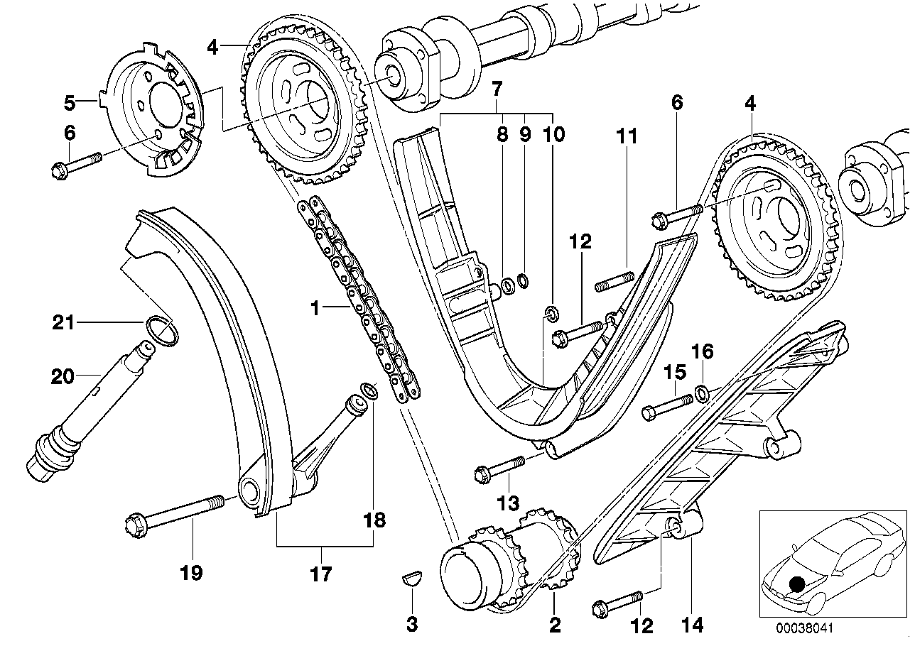BMW Kettenrad E31 E38 E39 11311742059