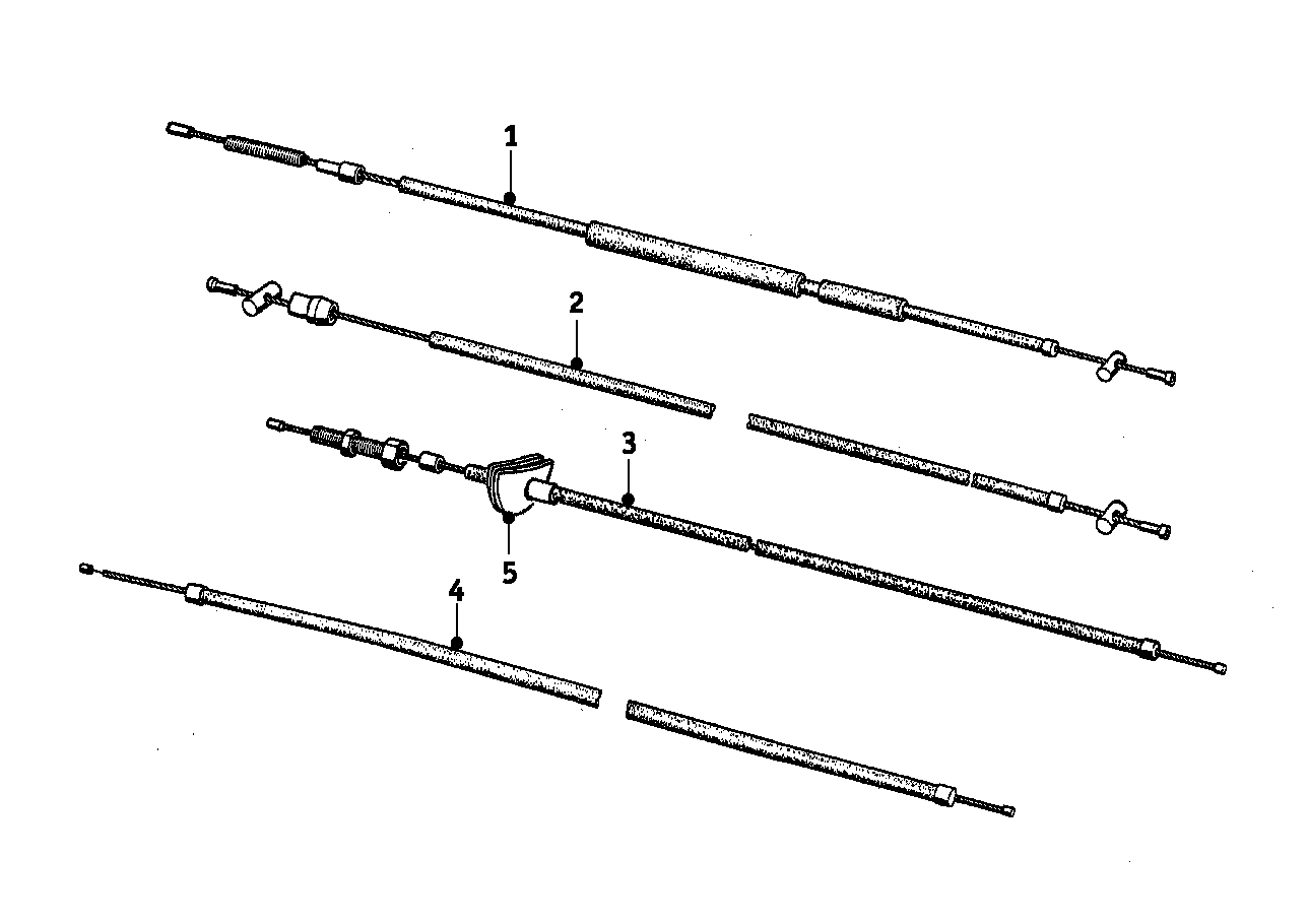 BMW Kupplungszug R50 R60 R69 21522072322 - T50, T60, T69 / Bildpo