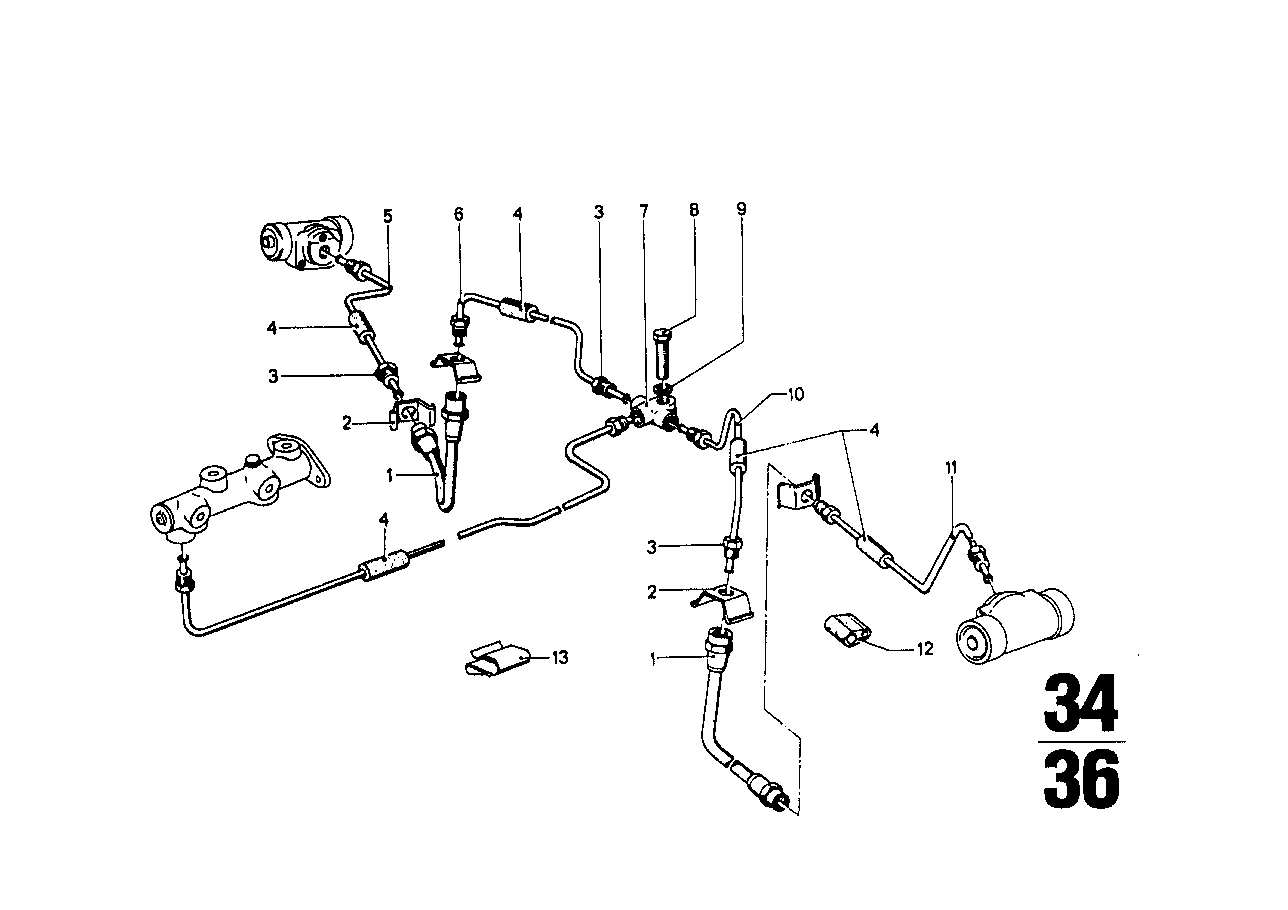 BMW Kabelklemme E12 E21 E23 E24 E28 E36 E38 E83 F06 F10 F11 F12 F