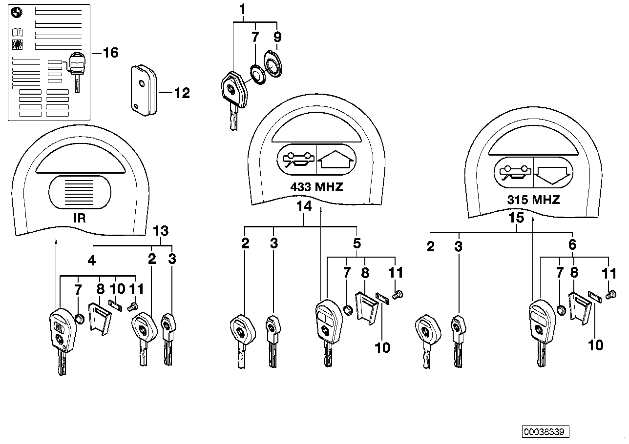 BMW Knopfzelle CR2025 3,0V - 51218201226