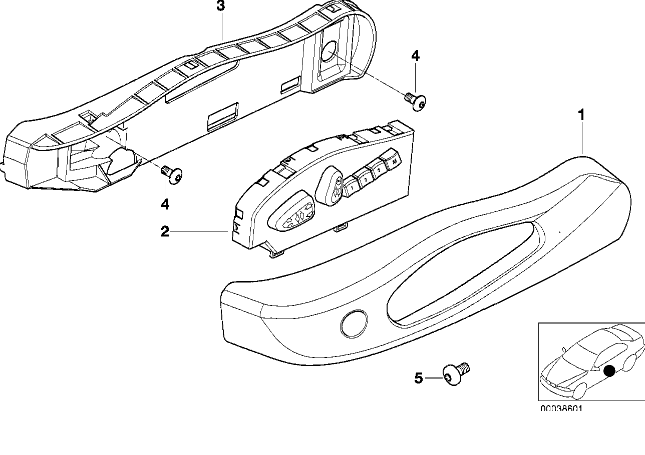 BMW Schraube E46 E64 E93 52108099043 - 3er E46, 3er E93, 6er E64