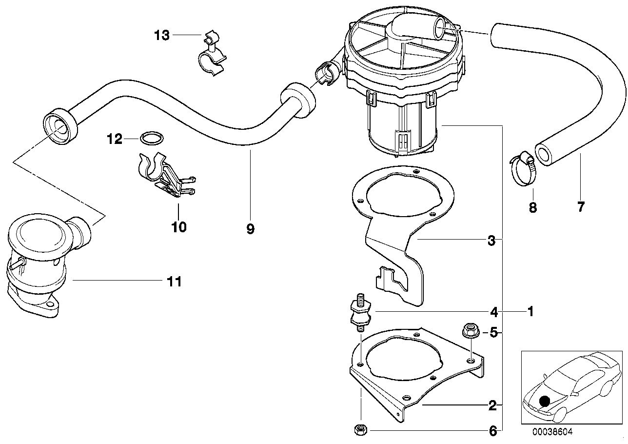 BMW Sperrventil E36 E46 11721708575 - Z3 E36, 3er E46