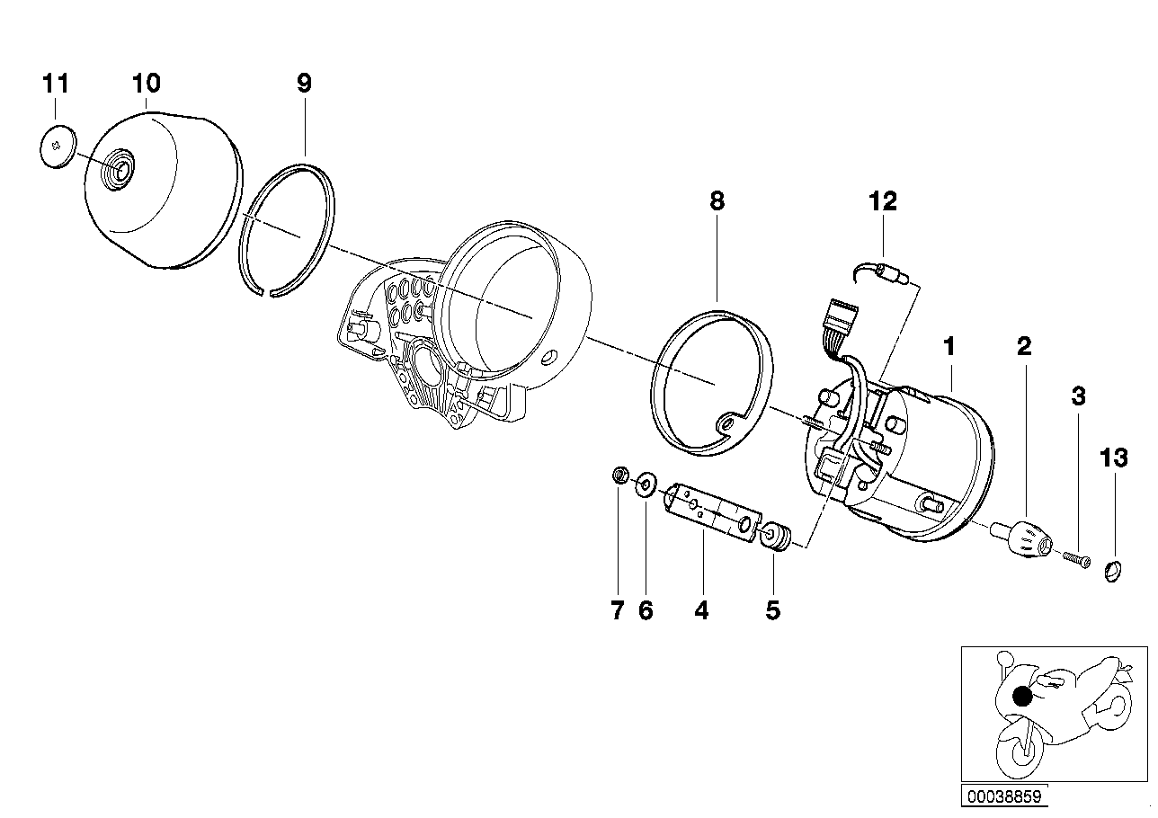 BMW Tülle 62212306739
